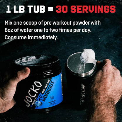Ultimate Pre Workout Powder - Pre-Workout Energy Powder Drink (Blue Raspberry)