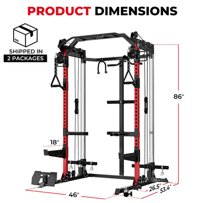 HR05 Half Rack Functional Trainer