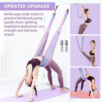 Yoga Stretch Rope,Leg Stretcher Strap,Fitness Training Aid Band, Home Gym Equipment Assist Stretch Strap for Fitness Gymnastics Dance Aerial Yoga Ballet