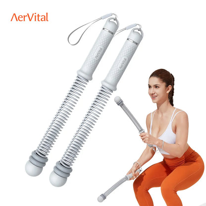 Aervital 2026 New Cordless Battle Ropes for Home Gym Full Body Workout Ropes for Men Women No Jump Ideal for HIIT Training Equipment & Festival Gift, Pink