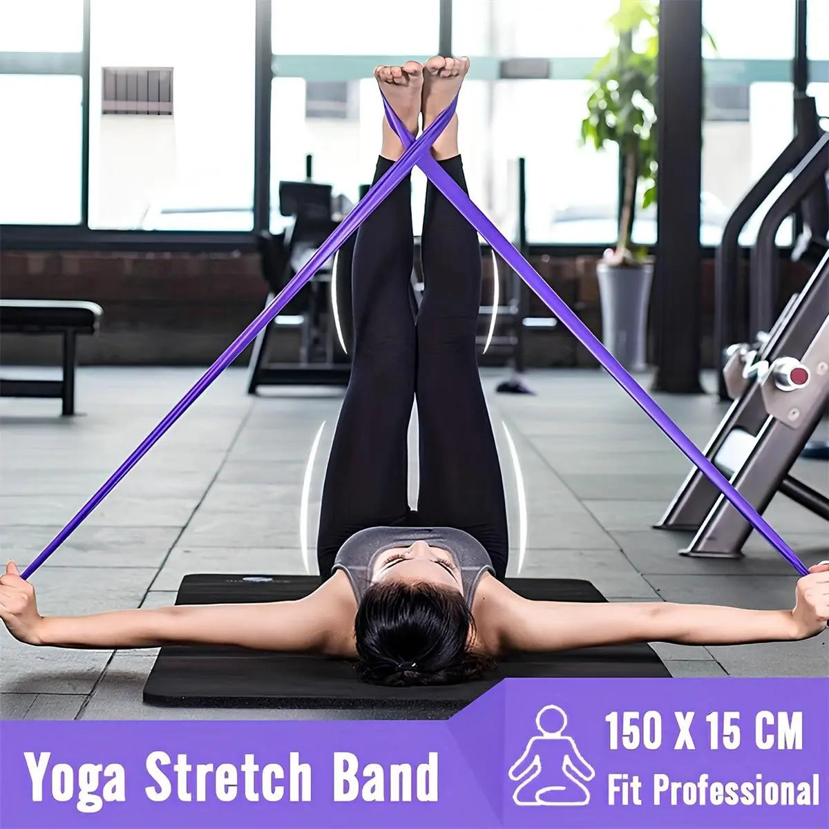 Pilates Ring Set, 5 Counts/Set Pilates Ring & Yoga Ball & Resistance Band & Stretch Band & Guide, Fitness Equipment for Home Gym Workout