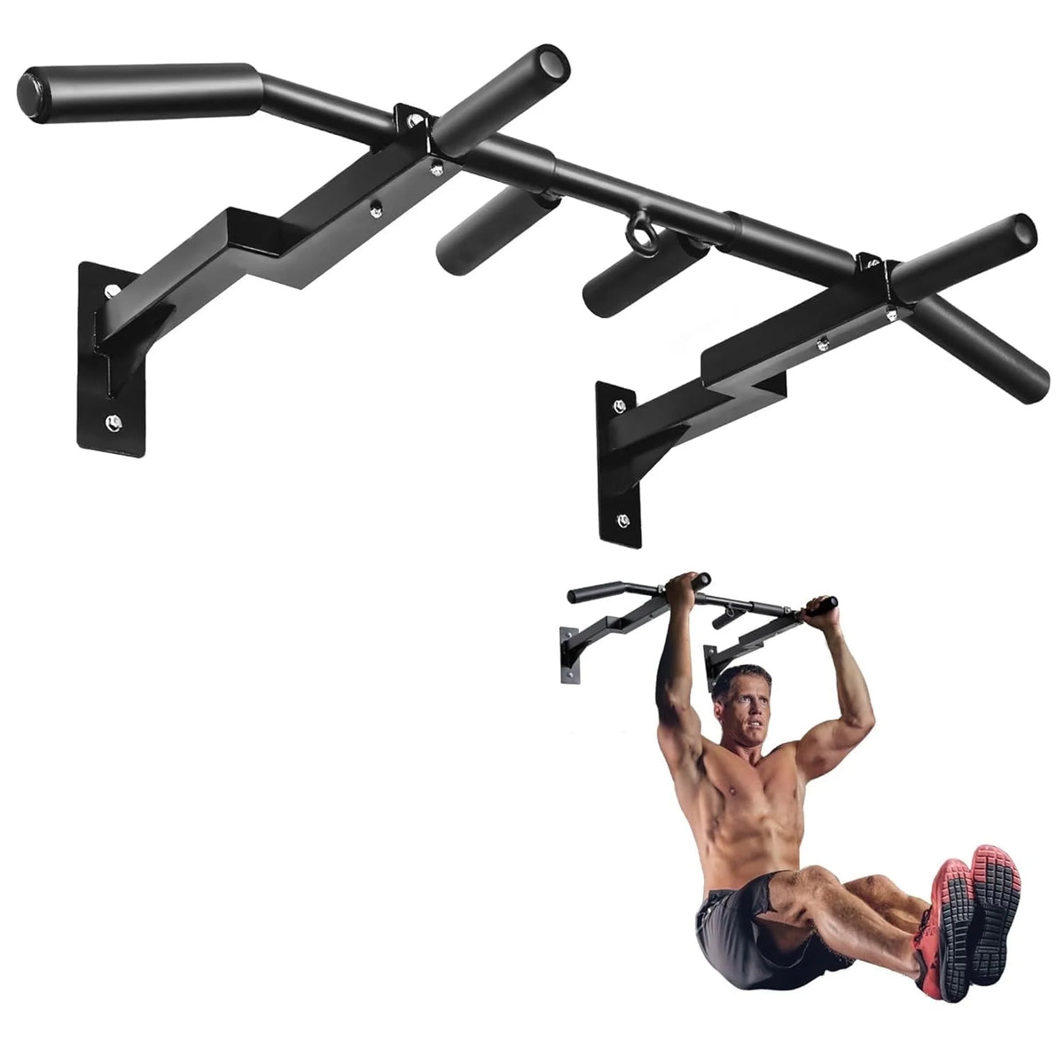 Heavy Duty Pull up Bar for Doorway,Solid Bar Construction,Multi Grips Door Pull up Bar/Doorway Pull up Bar