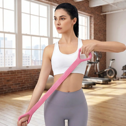 25 Lbs Resist Unisex Elastic Fabric 8-Shaped Resistance Training Band with Grip Handles, Stretch Bands for Exercise, Portable At-Home Strength Conditioning Gym Gear for Adults