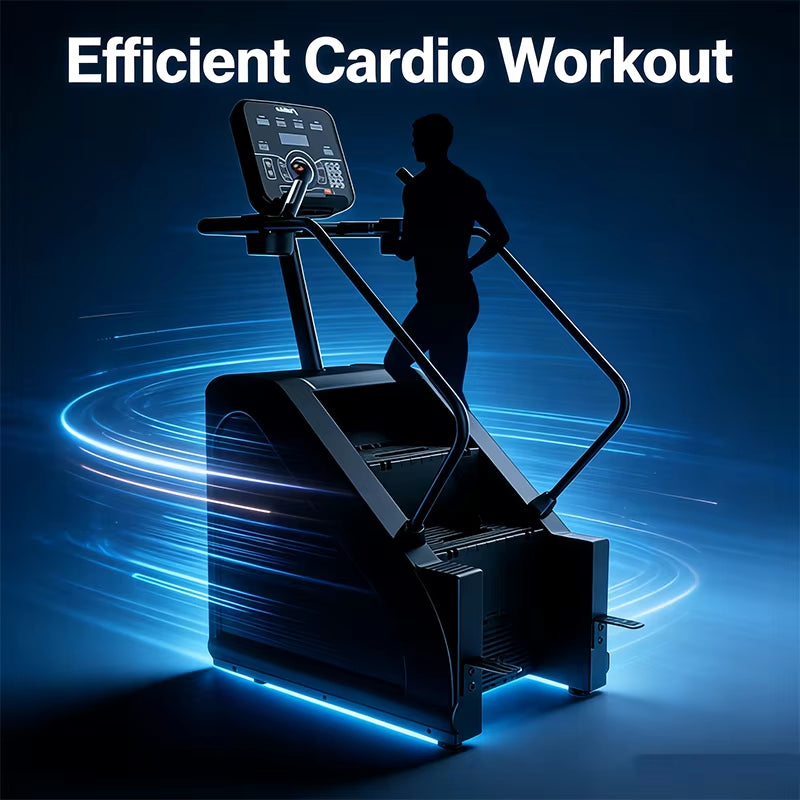 Epsonlove High Quality Smart Stair Climbing Machine Wireless Charging LED Panel Stable Durable Commercial Aerobic Fitness