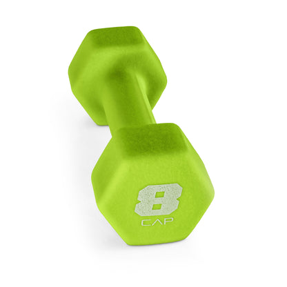 Barbell 32 Lb Neoprene Dumbbell Set with Rack, Black