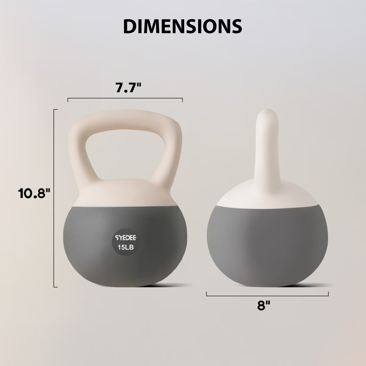 Soft Kettlebell Set –15Lbs Anti-Slip Grip & Wide Handle Design,Soft Kettlebell Set, Gentle Floor-Friendly Impact, for Home Functional Training, Home Gym