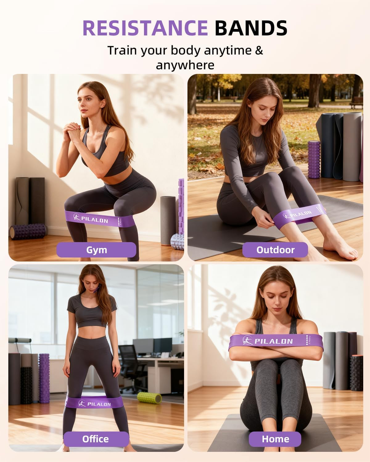 Pilates Ring Set - Studio-Grade Anti-Deformation Pilates Kit - Pilates Equipment for Home Workout - 14'' Pilates Ring, Pilates Ball, 2 Dumbbells, 5 Resistance Bands for Toning Arms, Thighs