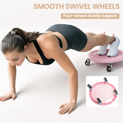KYOUBY Ab Rollers Abdominal and Core Coaster Strength Workout Trainer with 4 Rollers Ab Rollers Wheel Exercise Equipment for Home