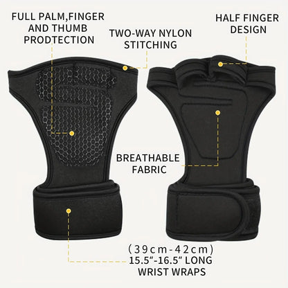 Weight Lifting Training Gloves, 1 Pair Anti-Slip Strength Training Gloves, Sports Gloves for Men & Women, Fitness Accessories, Workout Accessories, Gym Accessories