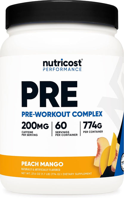 Pre-Workout Complex Powder (Blue Raspberry) 60 Servings | Pre-Workout Supplement with Beta-Alanine, Taurine and Amino Acids
