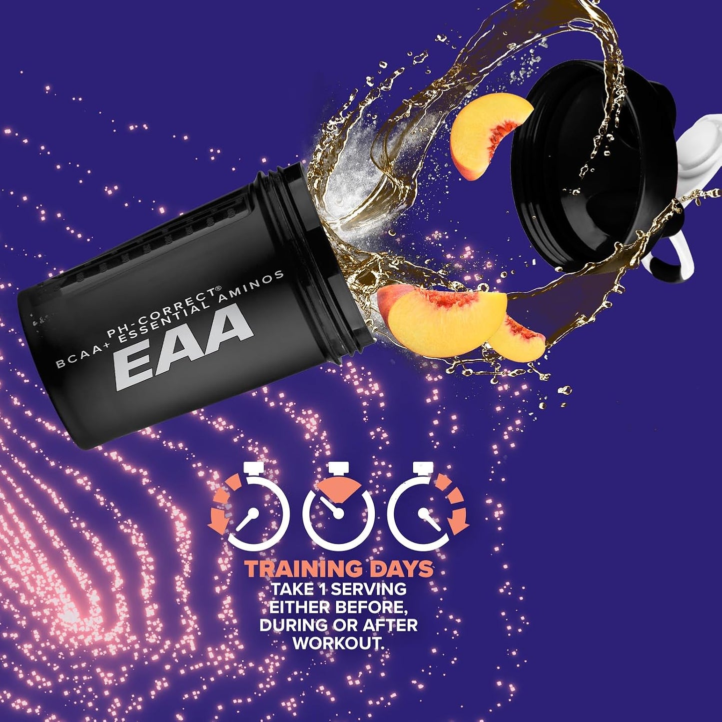 Training Ground EAA | Essential Amino Acids Supplement | Energy & Protein Synthesis | Pre, Intra, or Post Workout | 40 Servings (Georgia Peach)