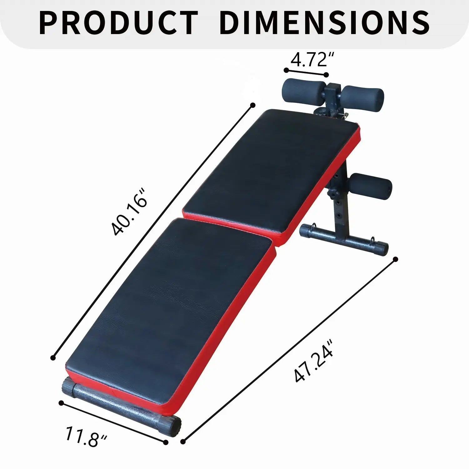 Adjustable Weight Bench with Steel Frame for Muscle Building Weight Lifting, Portable Foldable Design with Cushioned Support & Multiple Angles, 100Kg Capacity, Portable Adjustable Resistance Weight Lifting