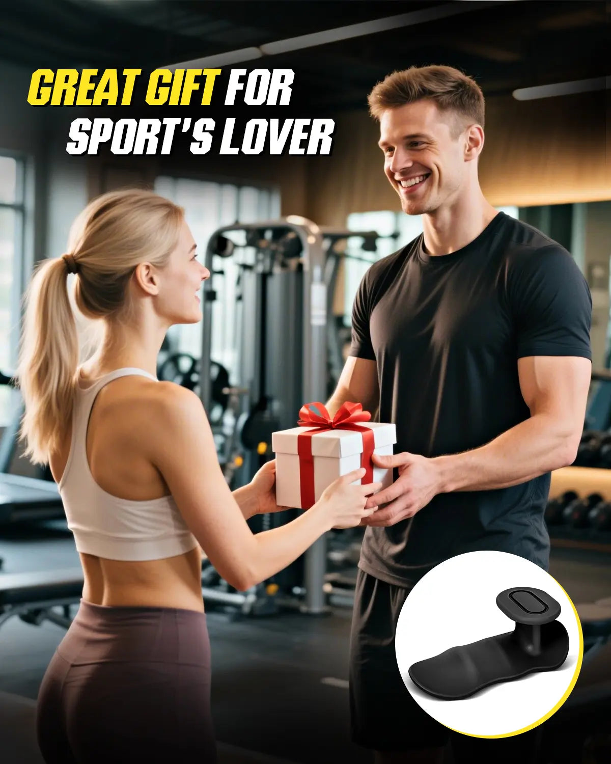 Weight Lifting Grips for Women & Men, Anti-Slip Rubber Gym Gloves for Palm Protection, Suitable for Dumbbell、Pull-Up、Deadlift