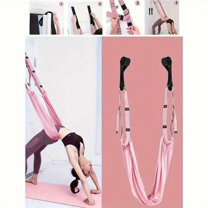 Aerial Yoga Swing, 1 Count Adjustable Aerial Yoga Strap, Yoga & Pilates Equipment for Home Gym, Fitness Equipment for Women & Men, Yoga Band, Exercise Band, Workout Bands