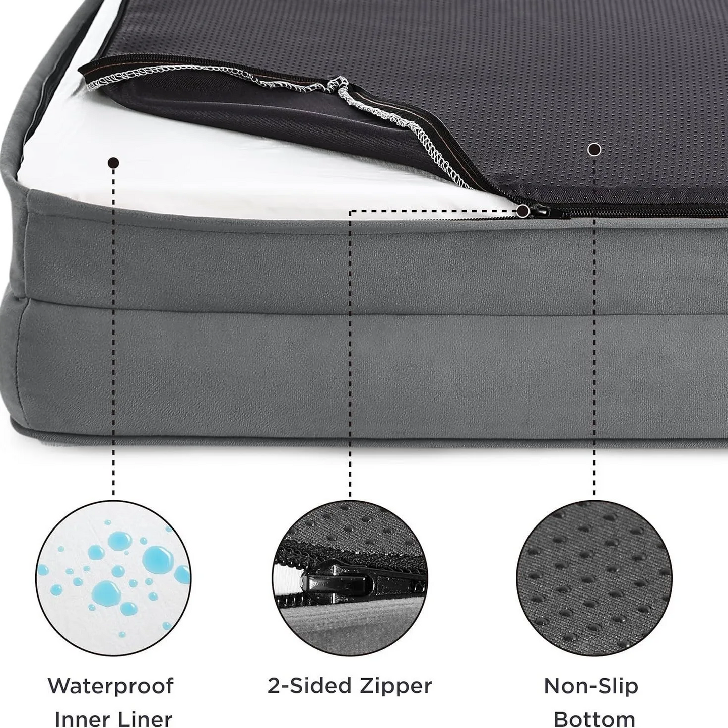 Extra Large Orthopedic Dog Sofa Bed | Washable & Foam