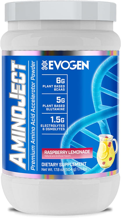 Aminoject Recovery Formula | Watermelon | 30 Servings | 6G Fermented Plant-Based Bcaas, 5G Glutamine, Electrolytes, Betaine and L-Citrulline for Hydration and Endurance