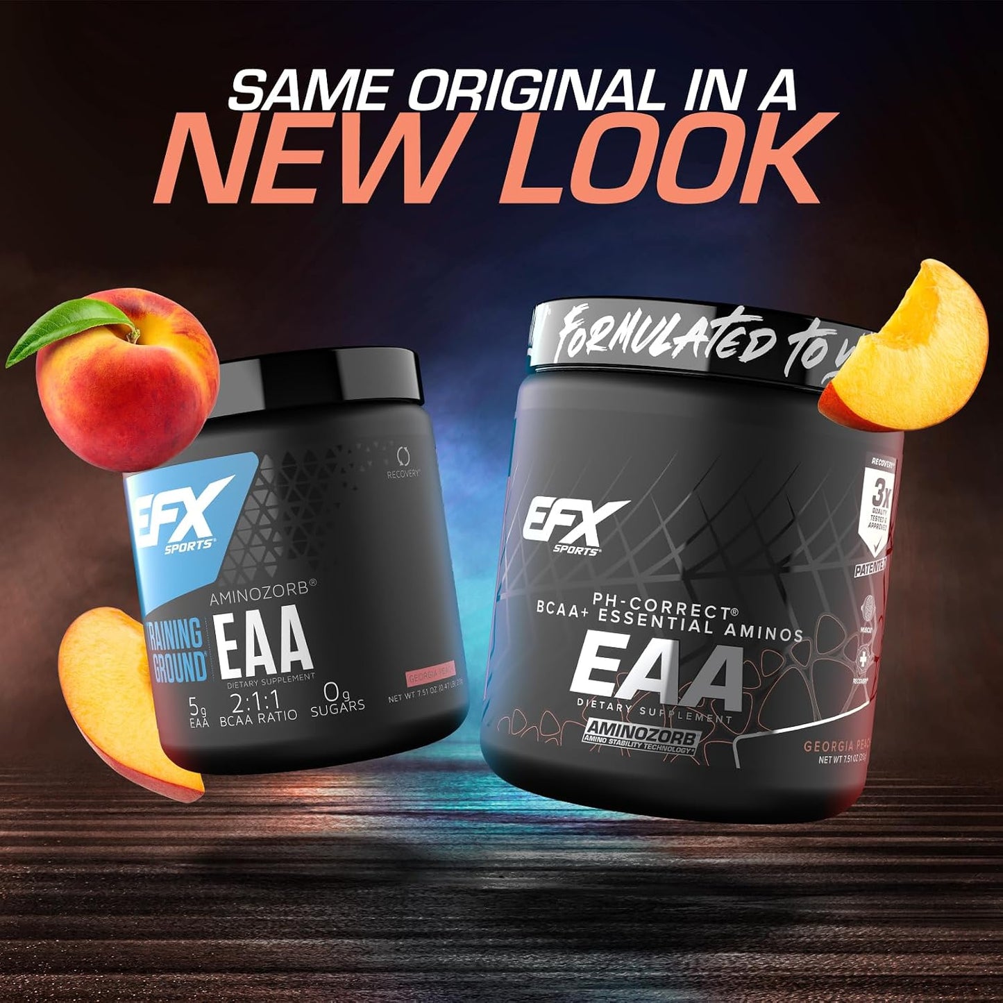 Training Ground EAA | Essential Amino Acids Supplement | Energy & Protein Synthesis | Pre, Intra, or Post Workout | 40 Servings (Georgia Peach)