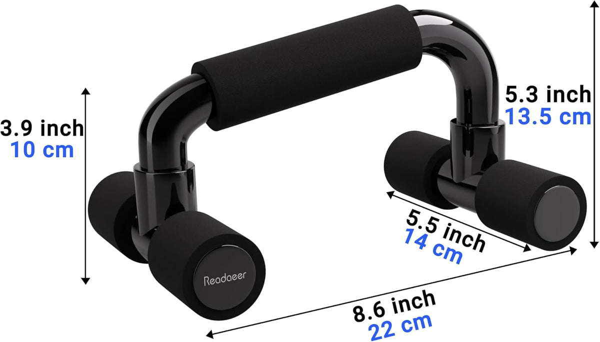 Push up Bars Gym Exercise Equipment Fitness 1 Pair Pushup Handles with Cushioned Foam Grip and Non-Slip Sturdy Structure Push up Bars for Men & Women