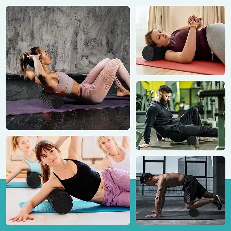33Cm Fitness Foam Roller Yoga Massage Roller EPP High Density Body Massager Muscle Therapy Pilates Exercises Gym Home