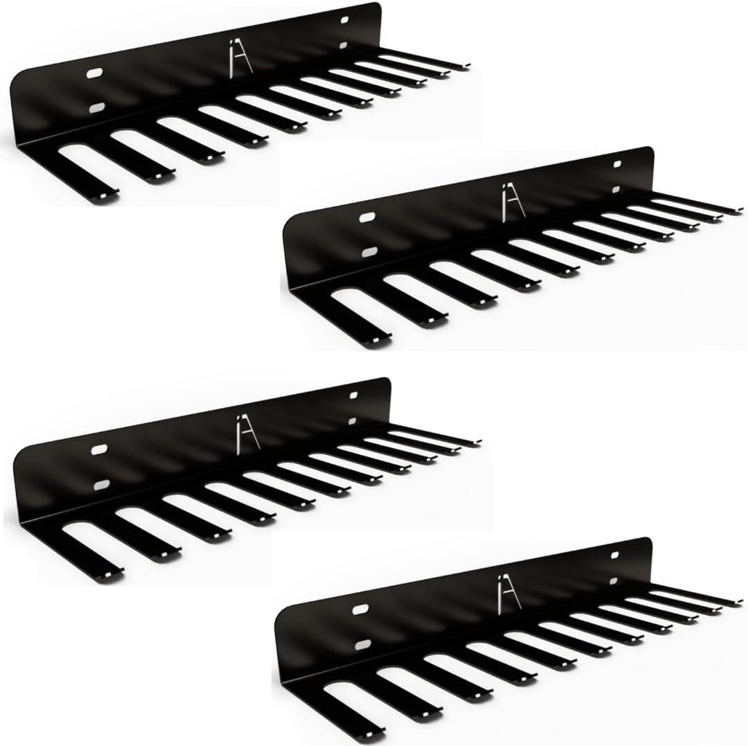 ) Gym Storage Hanger/Heavy Duty Multi-Purpose Gym Rack for Lifting Belts, Chains, Exercise Bands, Jump Ropes (Mounting Hardware Included)