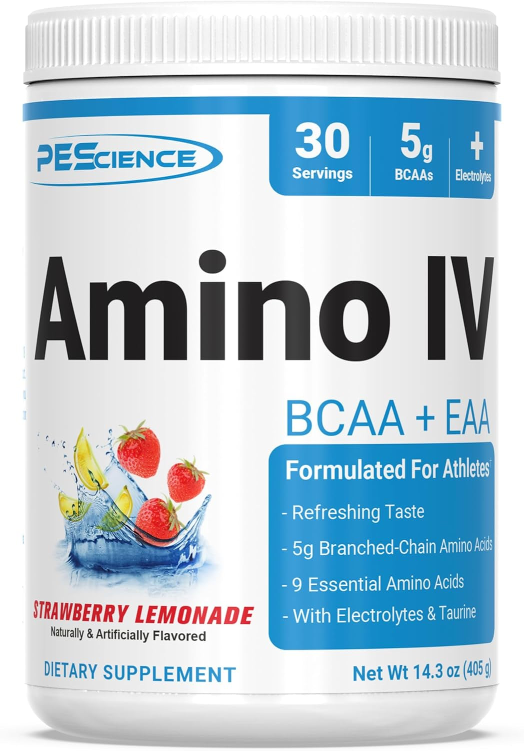 Amino IV BCAA & EAA Powder, Orange Dreamsicle, 30 Servings | Essential Amino Acids, Electrolytes for Hydration and Muscle Recovery, Sugar Free, Taurine, Post Workout