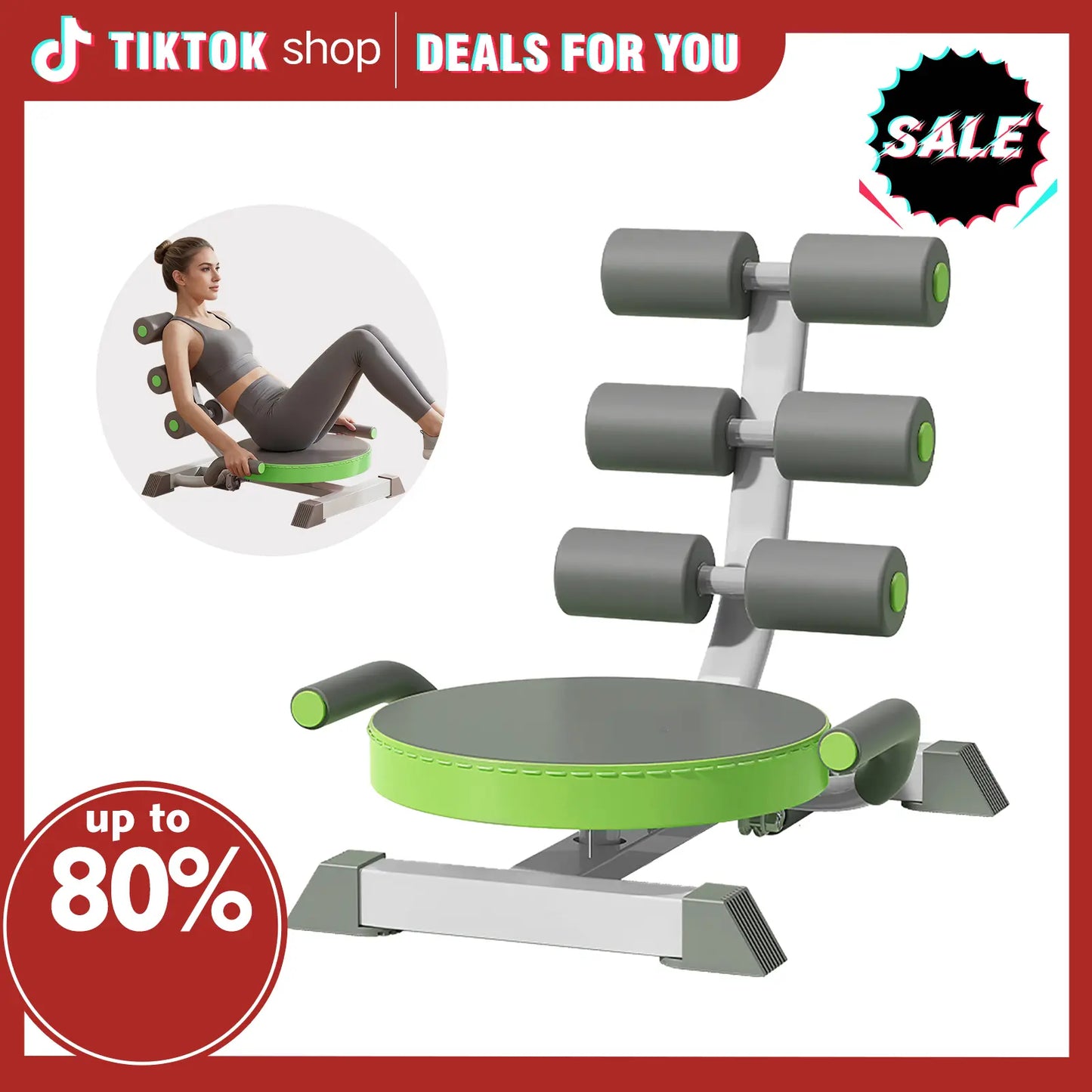 【Featured Tiktok Products】S.Y. Home & Outdoor Multi-Functional Sit-Up Assistant | Home Ab Workout Gear for Indoor Core Training- SY