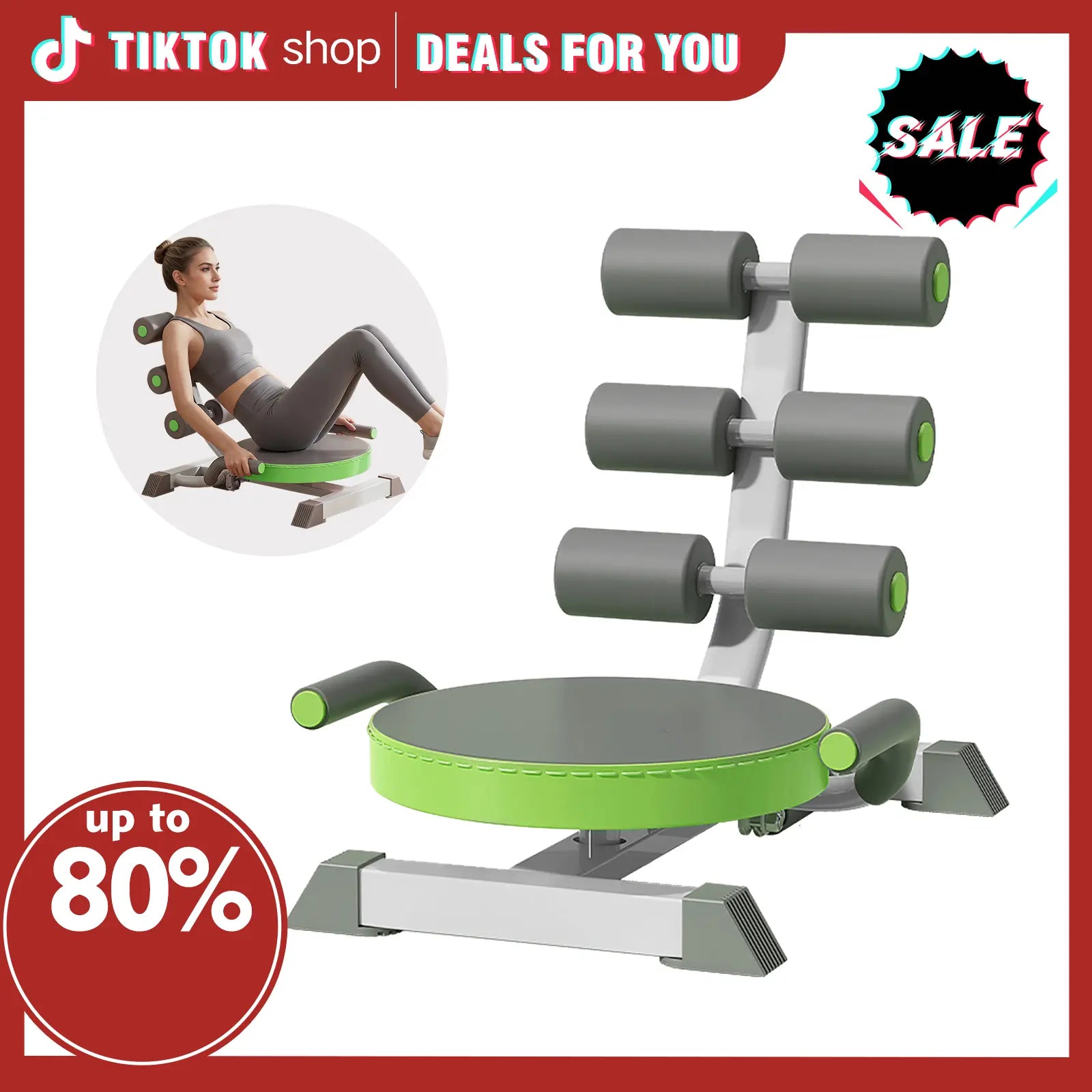 【Featured Tiktok Products】S.Y. Home & Outdoor Multi-Functional Sit-Up Assistant | Home Ab Workout Gear for Indoor Core Training- SY