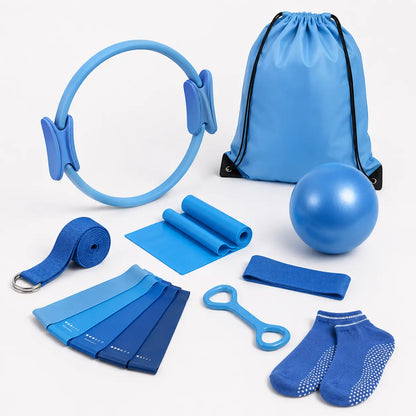 Women'S 3-In-1 Portable Pilates Ring Set - Includes Mini Ball, Durable Stretching Band - Home Yoga & Pilates Workout Sports Equipment, Yoga Accessories, Portable Pilates Equipment