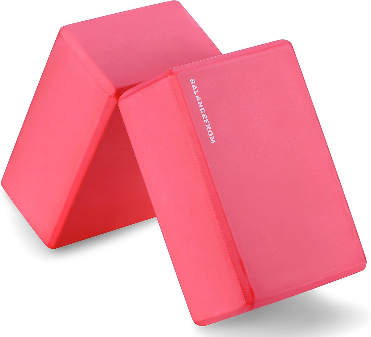 Set of 2 High Density Yoga Blocks, 9"X6"X4" Each
