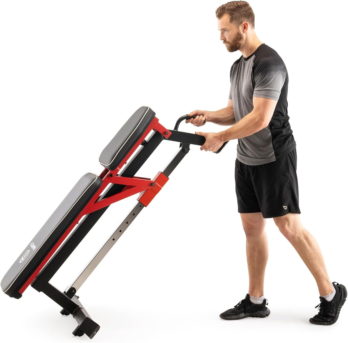 Marcy Foldable Standard Weight Benches, Adjustable Strength Training Benches for Full Body Workout