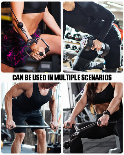Weight Lifting Grips for Women & Men, Anti-Slip Rubber Gym Gloves for Palm Protection, Suitable for Dumbbell、Pull-Up、Deadlift