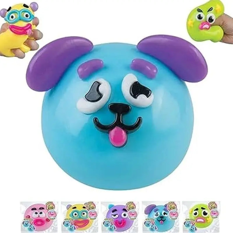 Sensory Fidget Puppy Squishy Toy - Squishies Hand Strengthener for Stress Relief, Fun Arm Exercise, Toys for Grown Ups