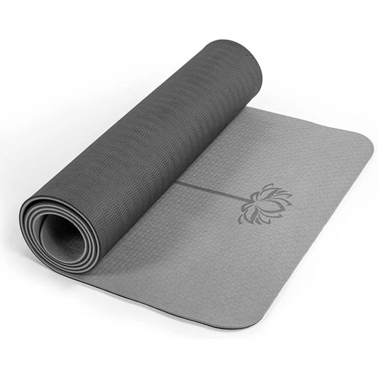 Yoga Mat Non Slip, Pilates Fitness Mats, , Anti- 1/4" Thick Yoga Mats for Women, Exercise Mats for Home Workout with Carrying Sling and Storage Bag