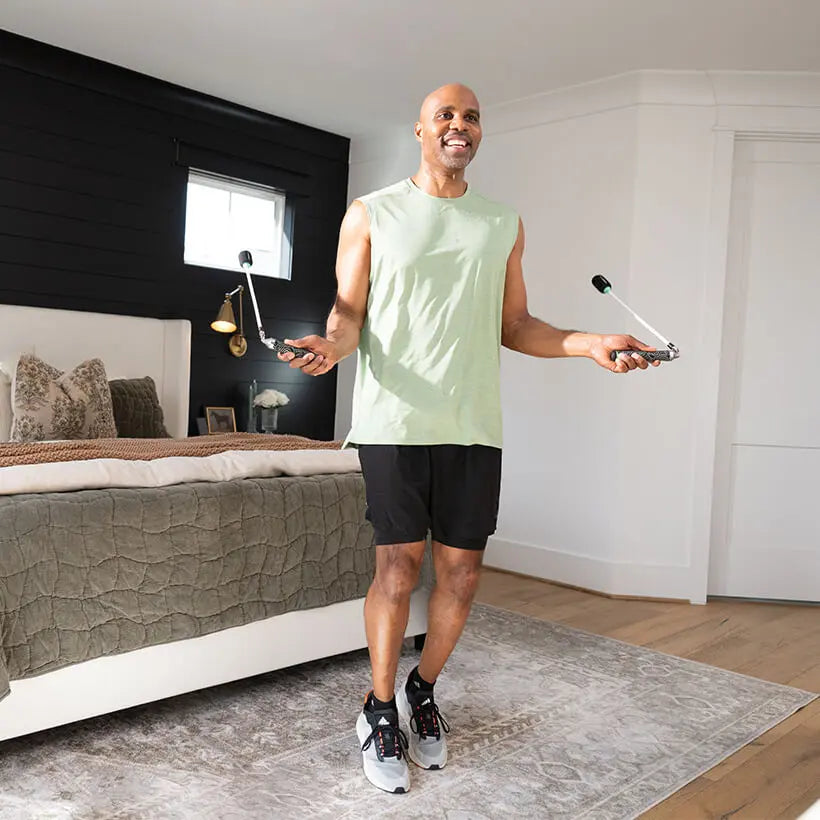 Ropeless AMP Bluetooth Jump Rope Set for Tight-Space Workouts with App Connectivity