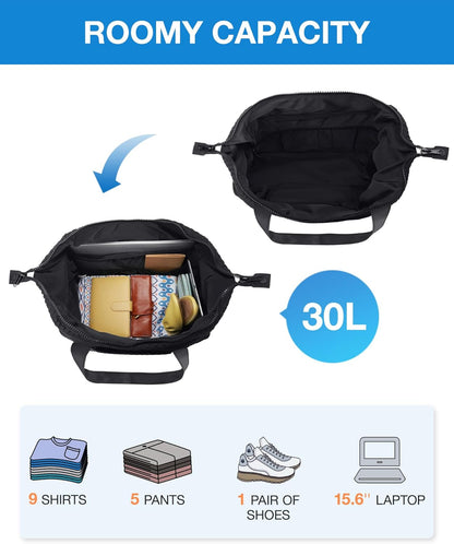 Large Gym Bag with Yoga Mat Buckle, Weekender Overnight Bag for Women, Travel Duffle Bag for Travel Essentials, Carry on Tote Bag Hospital Bag for Labor and Delivery