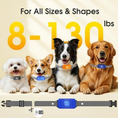 Dog Bark Collar for Small Medium Large Dogs, Rechargeable No Bark Training Collar, 7 Sensitivity 3 Modes Waterproof