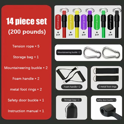 Stretch Rope Fitness Male Elastic Belt Elastic Rope Home Resistance Belt Puller Back Strength Chest Muscle Training Equipment. Chest Trainer Exercise Band