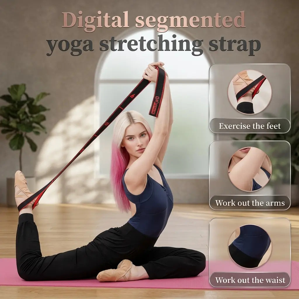 No More Stiff Shoulders! Yoga Resistance Bands - Yoga Number Bands - Latex Resistance Bands for Back Stretching - Essential for Yoga/Pilates/ Workout - Suitable for Beginners to Professionals | Top Choice Fitness Gift Women'S Sports