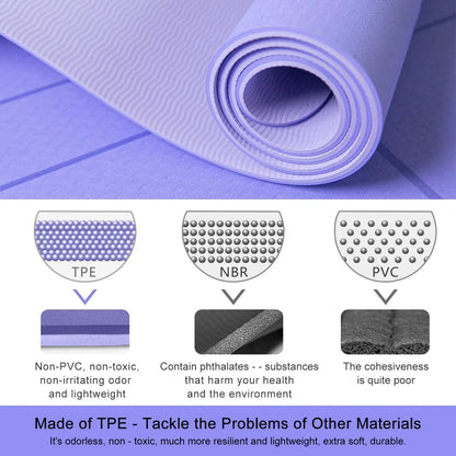 TVF Essential TPE High Density Non Slip Yoga Mat