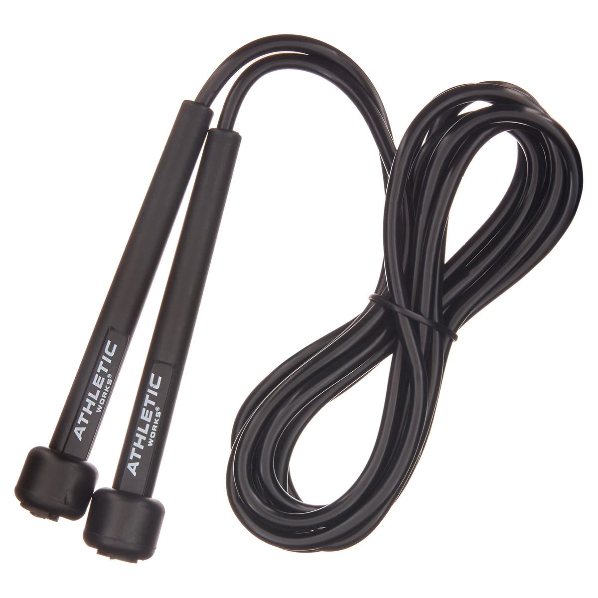Weighted Jump Rope, Adjustable up to 9 Ft, Black