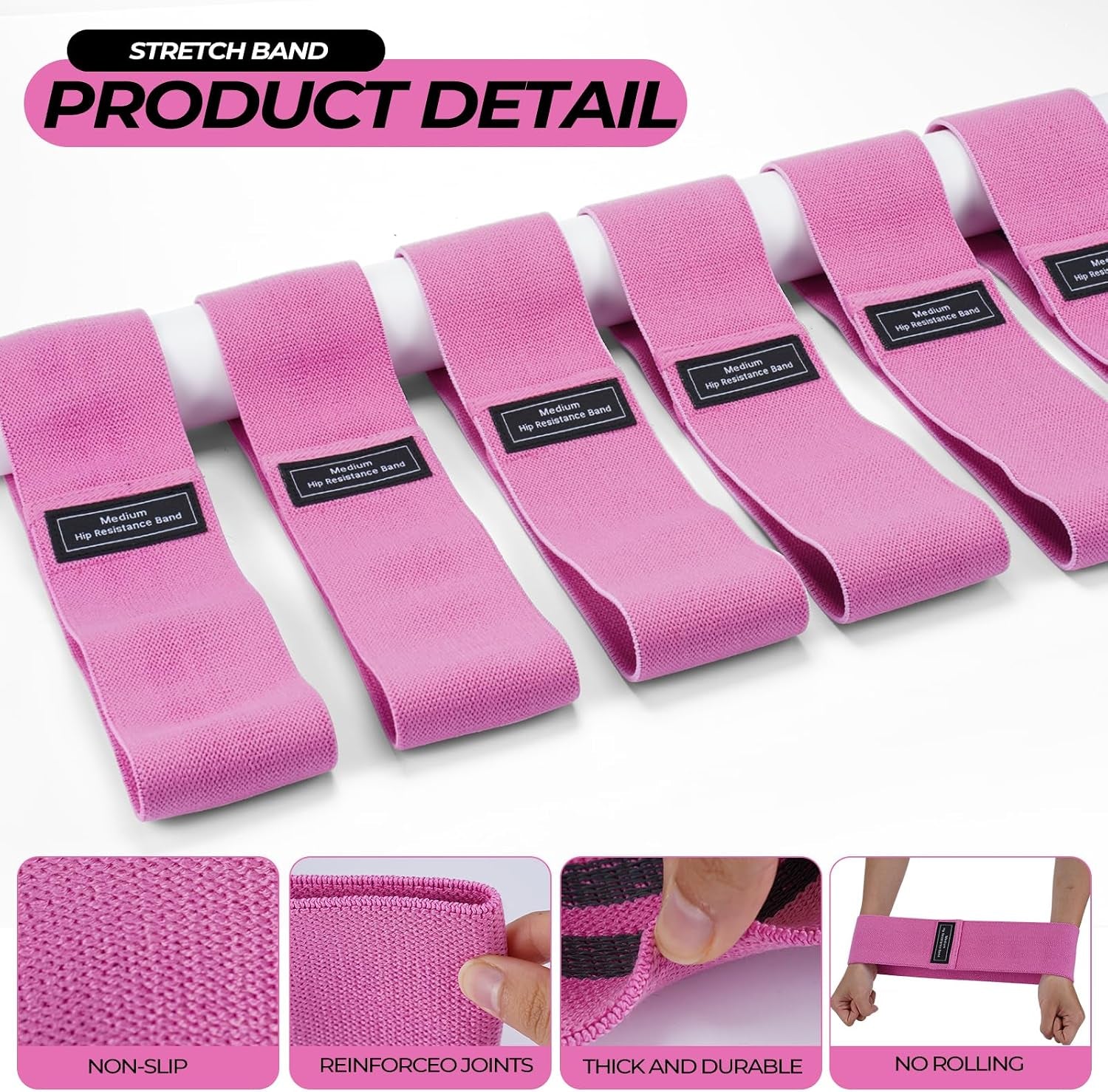 18 Pcs Pilates Ring and Ball Set with Resistance Bands Home Workout Pilates Equipment 11.8 Inch Magic Circle with Padded Handles, Mini Ball for Strength, Toning and Flexibility