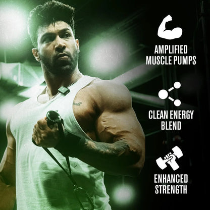 NITROSURGE Pre Workout Supplement - Endless Energy, Instant Strength Gains, Clear Focus and Intense Pumps - NO Booster & Powerful Preworkout Energy Powder - 30 Servings, Black Cherry