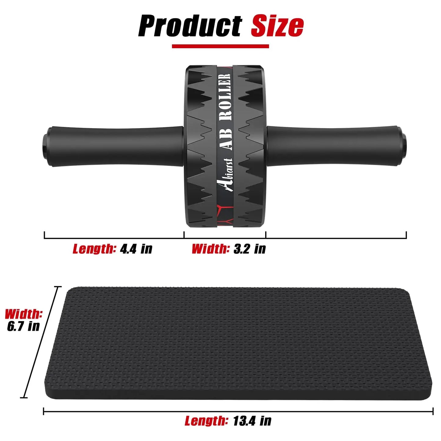 Ab Roller Wheel | Core Strength & Ab Training Equipment with Knee Pad