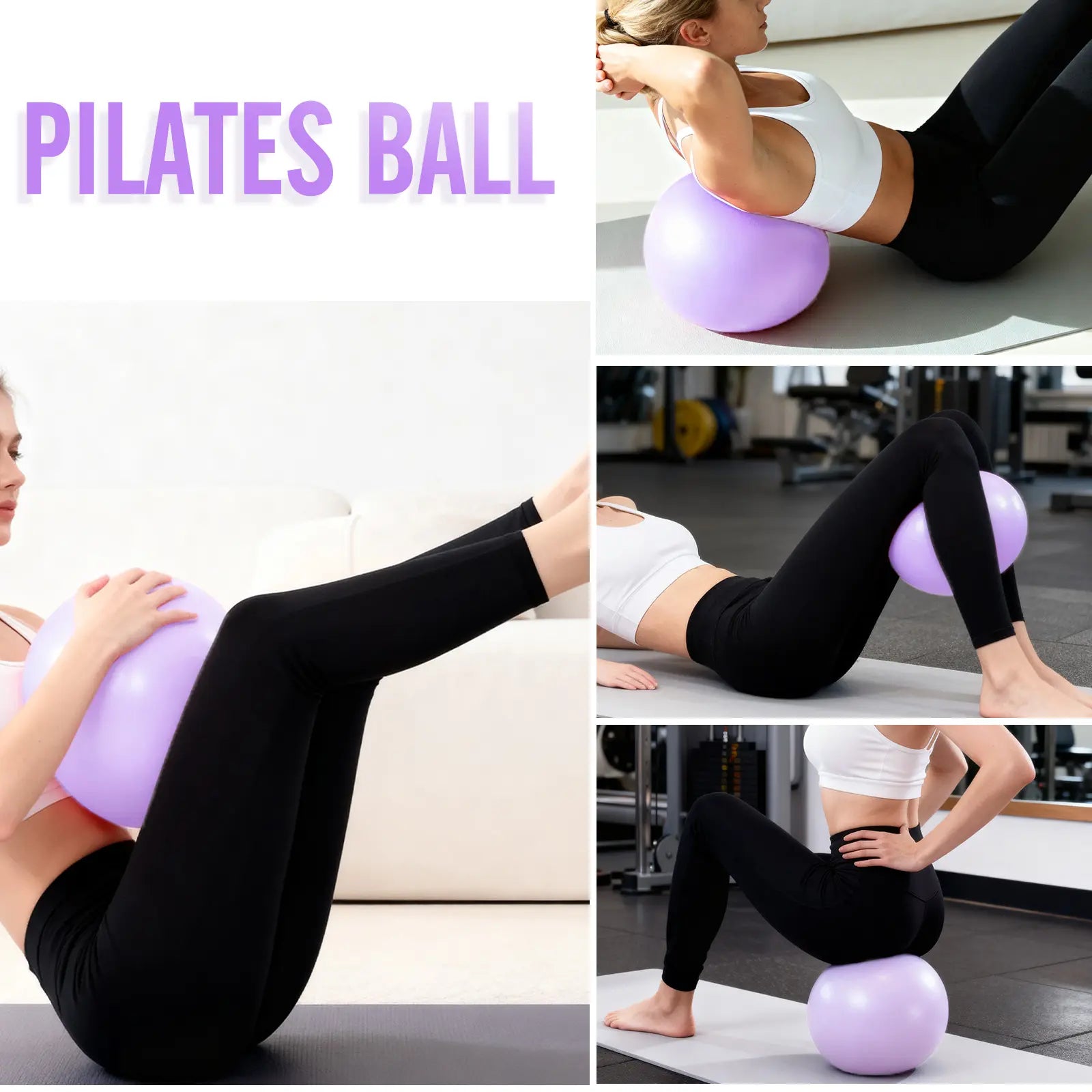 Pilates Circle Set with Yoga Ball and Resistance Bands, Essential Fitness Equipment for Home Workouts, Body Stretching Exercises, and Postpartum Recovery Tiktokshopbacktoschool