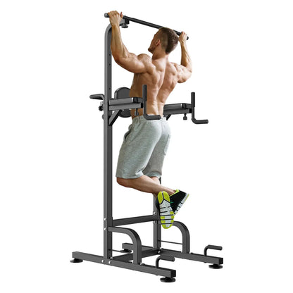 Relifesports 450LBS Power Tower Multi-Function Dip Station, Pull-Up Station & Push-Up Station Adjustable Workout Equipment for Home Full Body Training