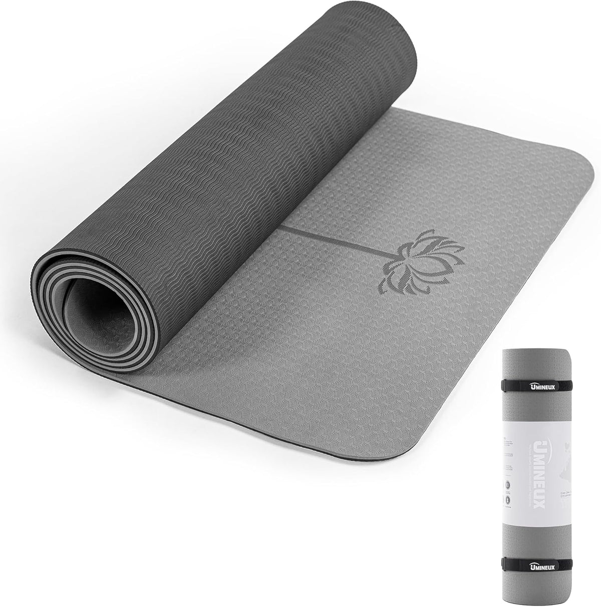 Yoga Mat Extra Thick 1/3'' & 2/5" Non Slip Yoga Mats for Women Eco Friendly TPE Fitness Exercise Mat with Carrying Sling & Storage Bag