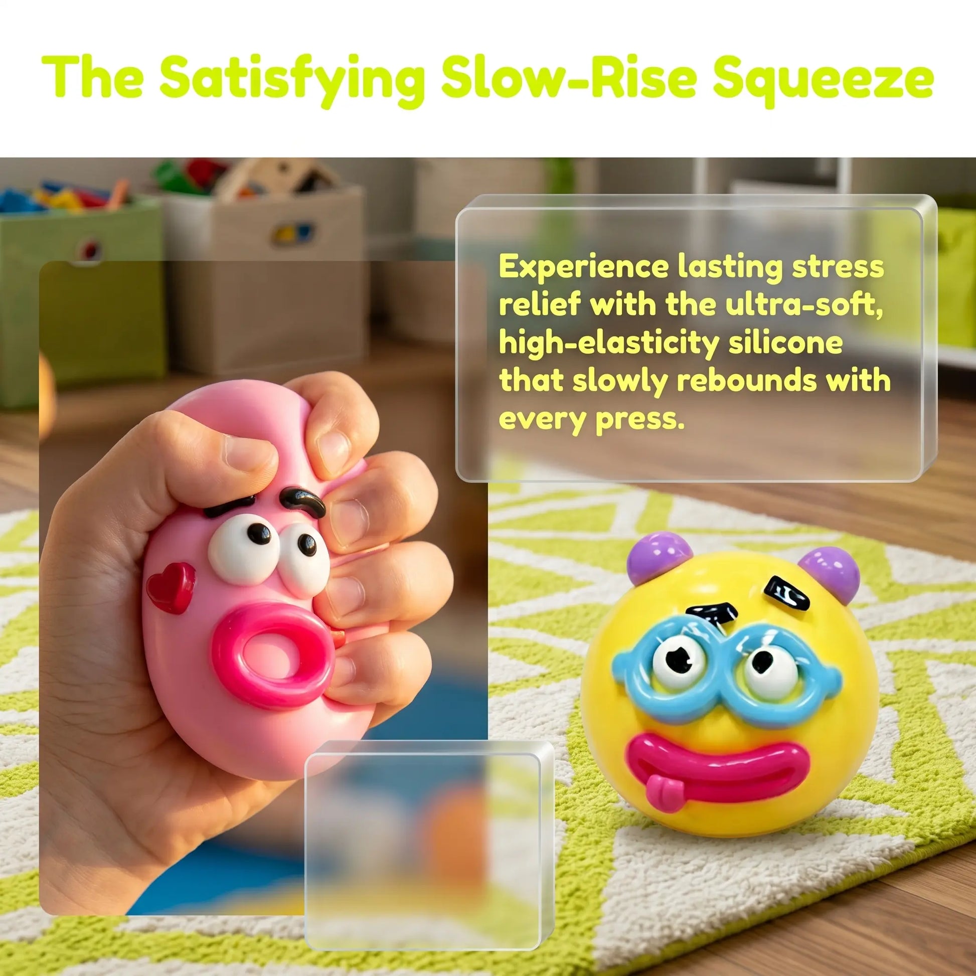 Sensory Fidget Puppy Squishy Toy - Squishies Hand Strengthener for Stress Relief, Fun Arm Exercise, Toys for Grown Ups