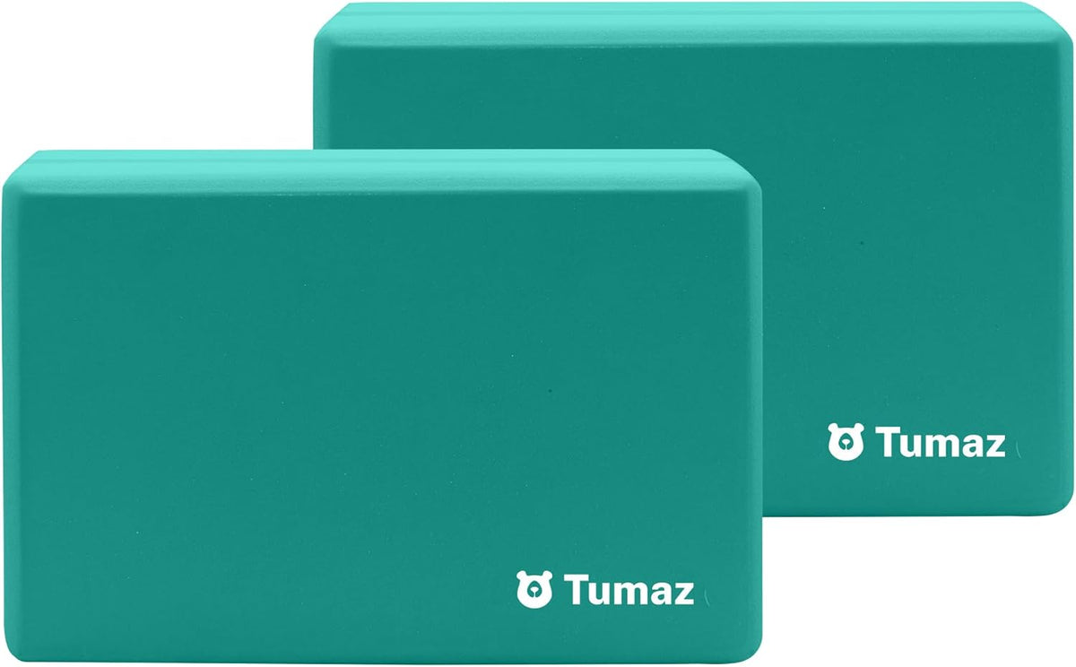 Non-Slip Yoga Blocks，High-Density EVA Foam 2 Pack for Yoga & Pilates
