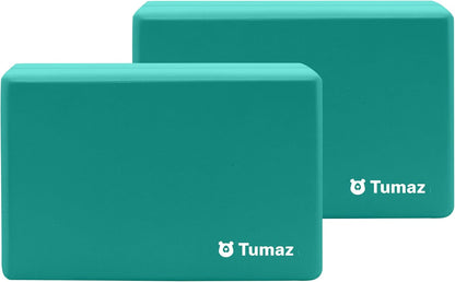 Non-Slip Yoga Blocks，High-Density EVA Foam 2 Pack for Yoga & Pilates
