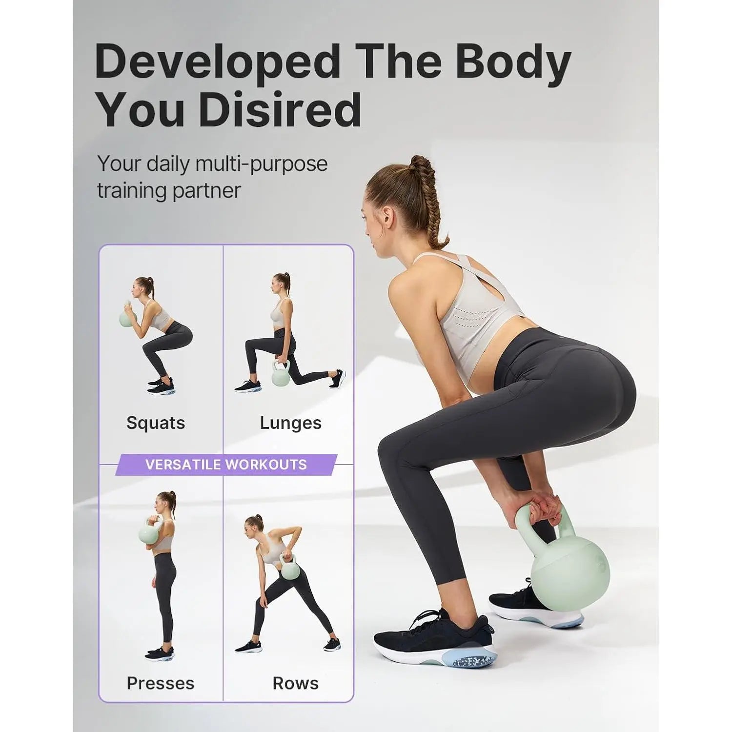Soft Kettlebell,Kettlebell Anti-Slip Grip Weight for Home Workouts, Kettlebells Set Strength and Safety Guaranteed